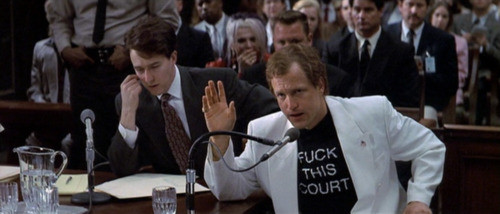 "F*ck This Court"-T-Shirt aus "Larry Flint" - (Gericht, Justiz)