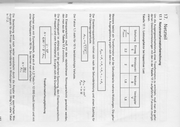Seite 1 Trafo Berechnung - (Elektronik, Strom, Elektrotechnik)
