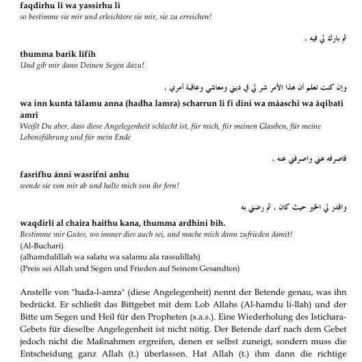Wie bete ich Istikhara? (Islam, beten)