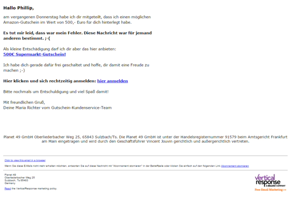 Wer Hat Erfahrung Mit Planet 49 Finanzen Gewinnspiel Lotto