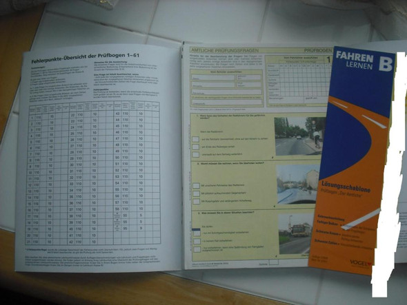Lernbögen - (Ausbildung, Führerschein, fuehrerschein-b)