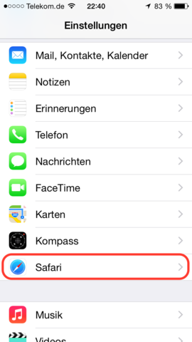 Suche es mal dort - (iPhone, Apple, Safari)