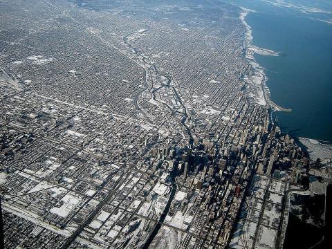 Chicago Luftbild - (USA)