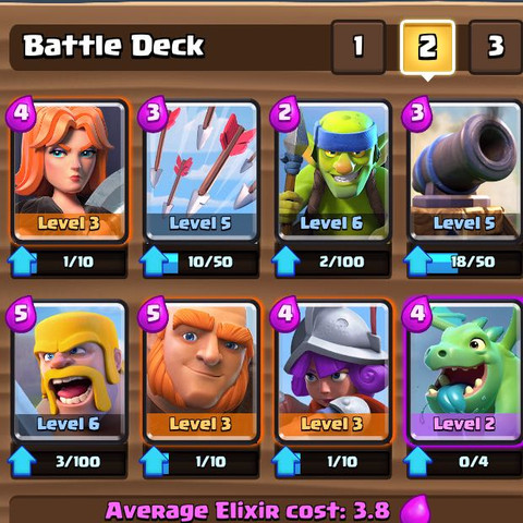 Mein momentanes Deck. - (Games, iOS, Clash Royale)