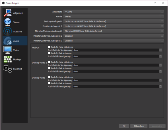 Obs audio einstellungen Obs audio einstellungen