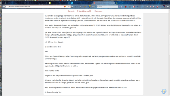 - (Computer, Freunde, Ex)