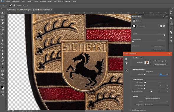 Buntes Wappen Aus Weissen Hintergrund Ausschneiden Mit Photoshop Wie Geht Das Wer Kann Helfen