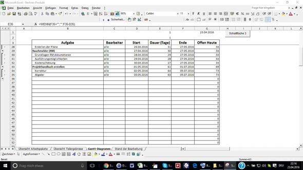 Nachher - (Excel, Tabelle)
