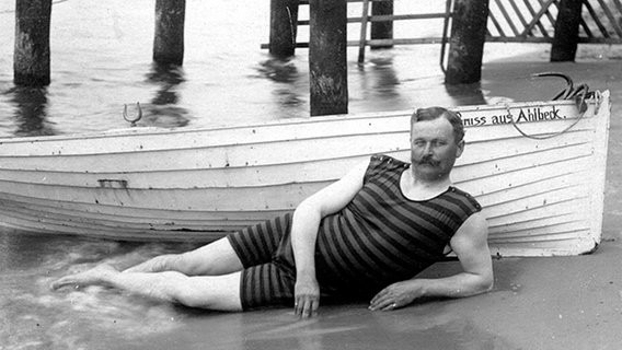 Badeanzug für Männer 1925 !!! - (Freizeit, Kleidung, Mode)