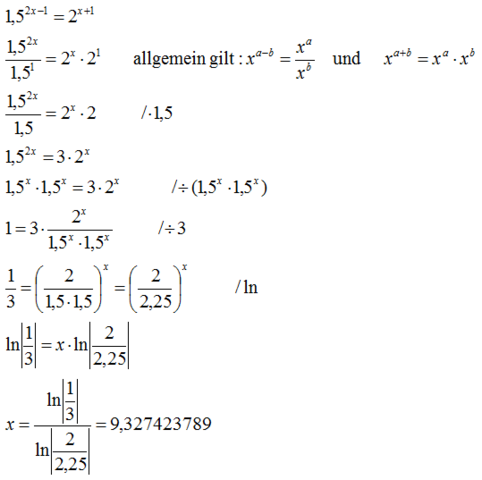 - (Mathe, Gleichungen, exponentialgleichung)