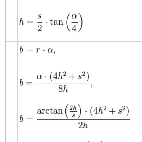 erste Formel für b anwenden, wie in Antwort beschrieben - (Mathematik, Kreis)