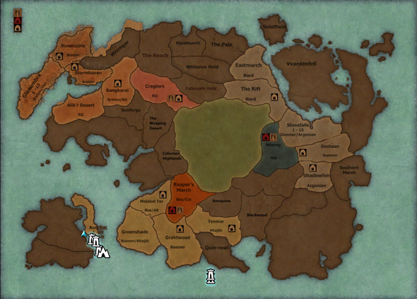 Dunkelbraun nicht zugänglich - (the-elder-scrolls, TES Online)
