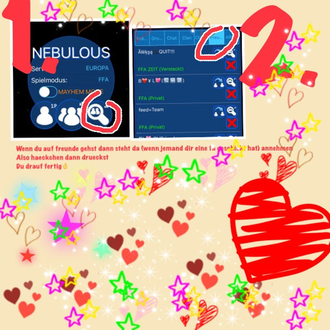 - (freundschaftsanfrage, nebulous)