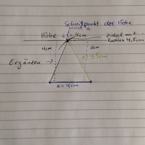 Skizze - (Mathematik, Geometrie, Dreieck)