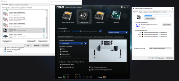 Wie übertrage ich 5.1 Sound vom PC zur Anlage? (Computer, Musik, Film)