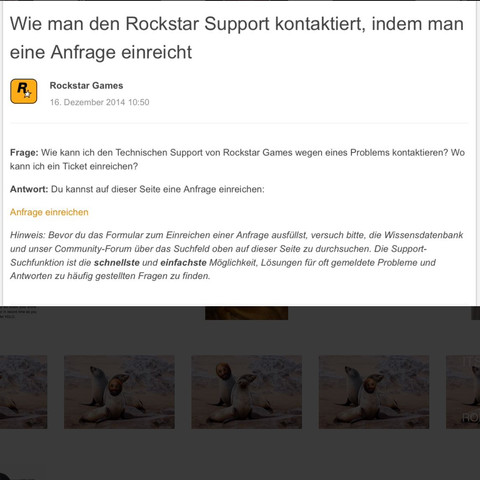 Rockstar - (GTA, Support, Rockstar Games)