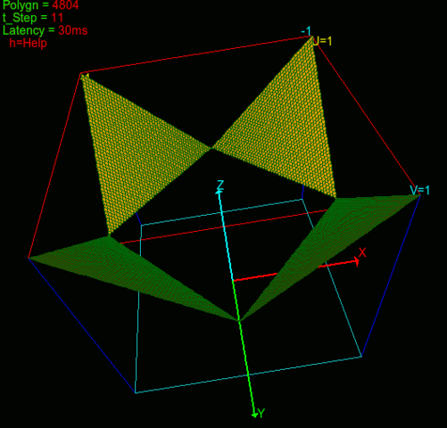 vier-Dreiecke - (Mathematik)