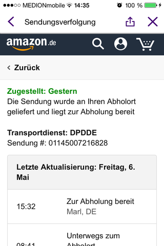 Hallo, Ich Habe Etwas Bei Amazon Bestellt Und Wurde Benachrichtigt ...