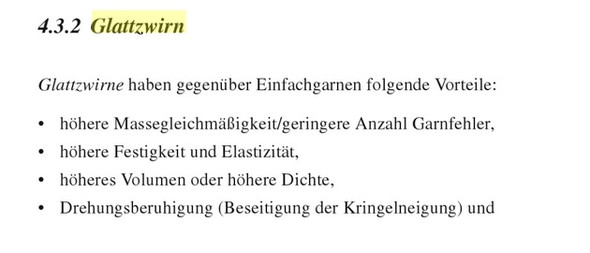 Glattzwirn - (Mode, nähen, Textilien)
