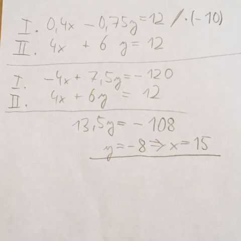 - (Mathe, Lineares Gleichungssystem)