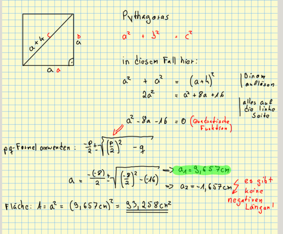 Mathe Aufgabe Dringend Hilfe Bitte Mathematik Flacheninhalt Quadrat