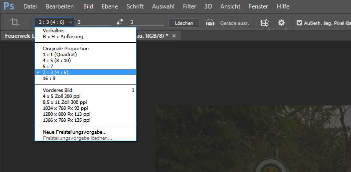 Alle Fotos gleiche Größe Photoshop CS4? (Bildbearbeitung, Bildgröße)