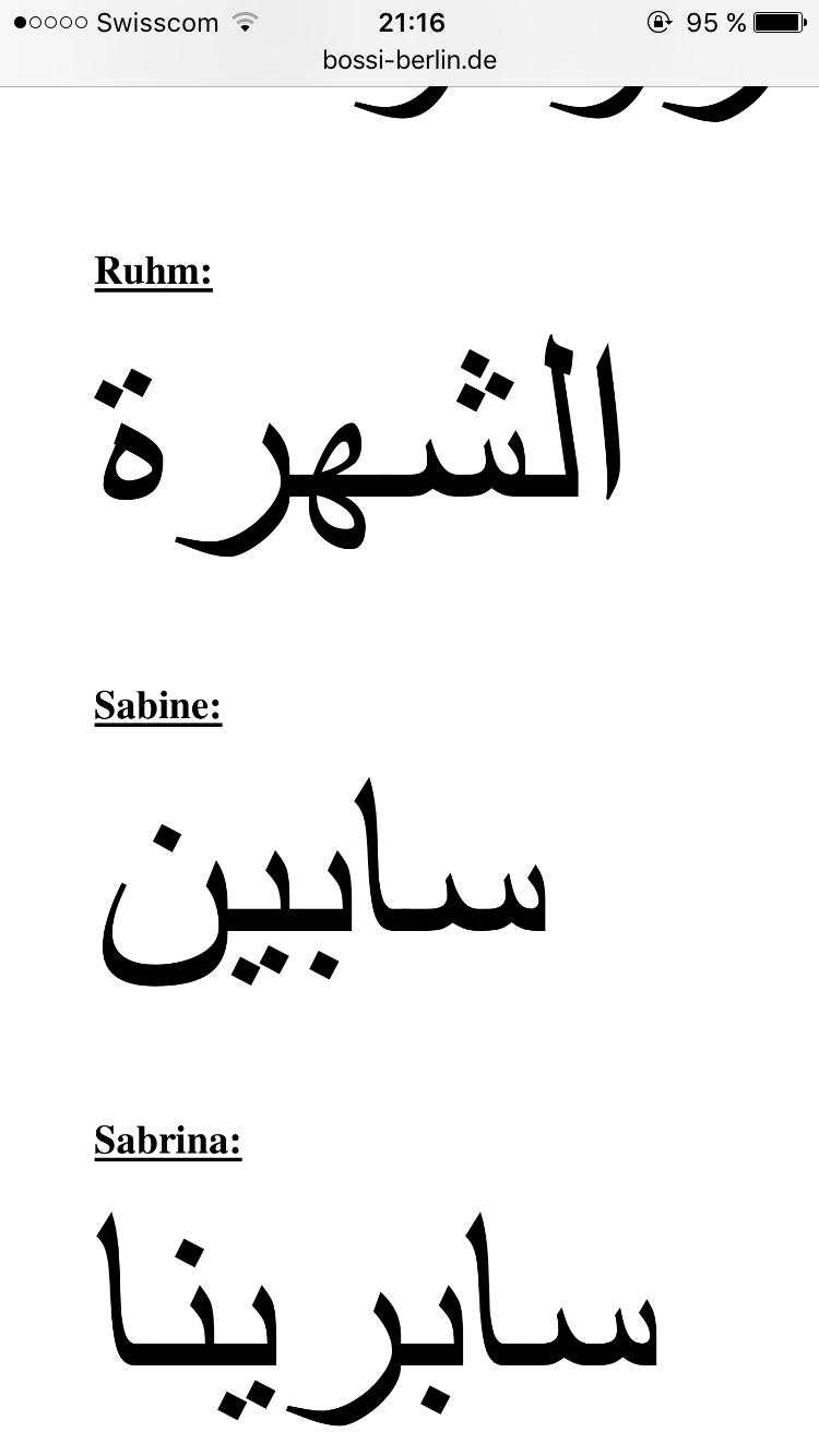 Tattoo auf arabisch name? (Schrift, Tatoo)