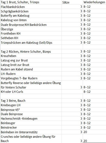 Traningsplan Oder Nicht Sport Fitness Training