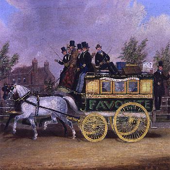 1828: Kutsche in London - (London)