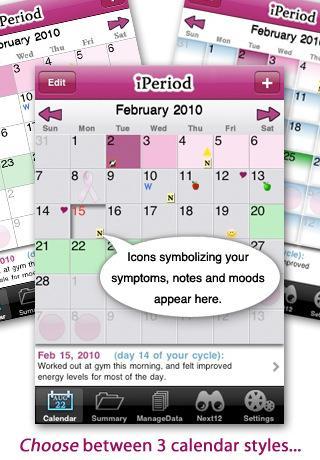 iPeriod: raffinierte App zur Menstruationskontrolle - (Frauen, Kalender, Zyklus)