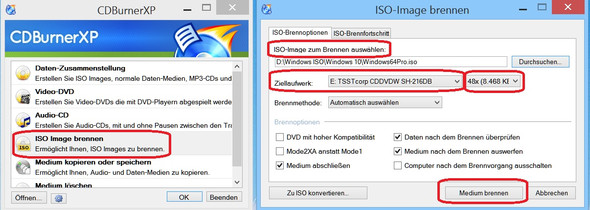 CDBurnerXP, ISO Image brennen. - (Computer, PC, Software)