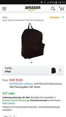 - (Rucksack, Vans)