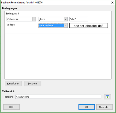 Bedingte Formatierung - (libreoffice, Calc, bedingte-formatierung)