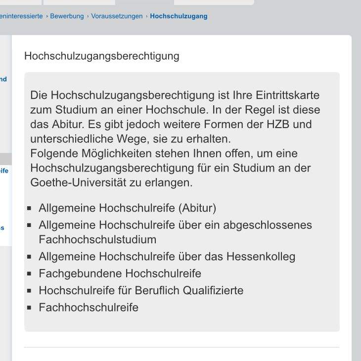 Jura studieren mit Fachabitur in Hessen möglich? (Studium, Abitur)
