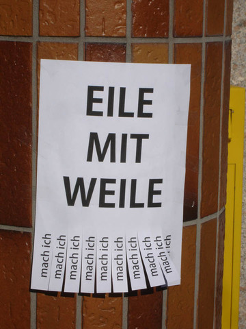 Eile mit Weile - (Liebe, Mädchen, Sex)