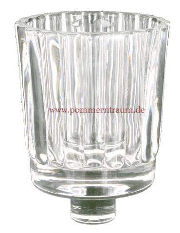 Glasaufsatz für POMMERNTRAUM - Kerzenleuchter gedreht - (Haushalt, Teelicht, Kerzenhalter)