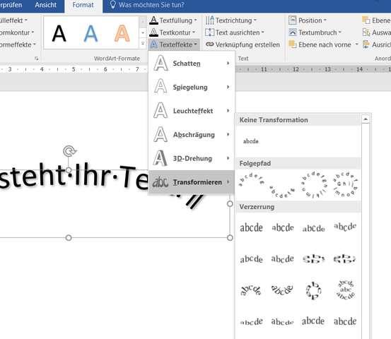 Kann Man Bei Word 2013 Einen Text So Halb Rund Schreiben Computer