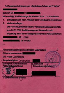 BF 17 - (Führerschein, Fahrschule, Amt)