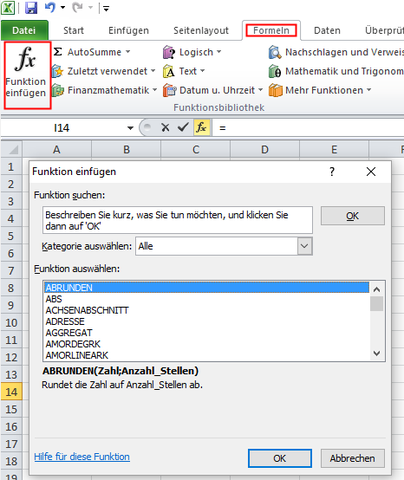 Excelformeln - (Tabelle, Calc)