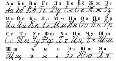 Wie Schreiber Man Zh In Schreibschrift Russisch