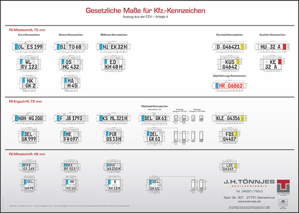 KFZ Kennzeichen etwas kleiner? Wie bekomme ich so etwas? (Auto)