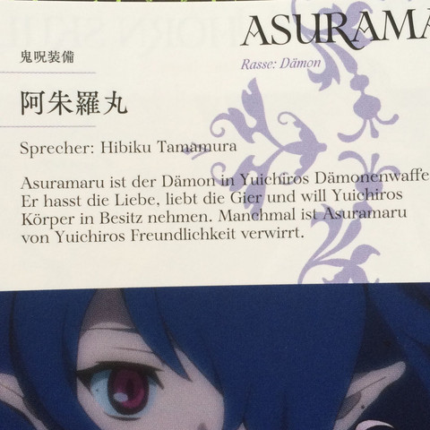 Asuramaru
 - (Anime, Geschlecht, Seraph of the End)