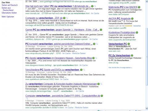 Google Suche - (kostenlos, zum basteln, alte PCs Laptops)