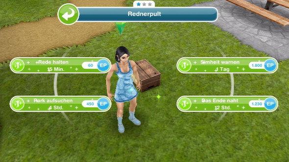 Rede halten im Park, Sims Freeplay - (Sims, Quest, Freispiel)