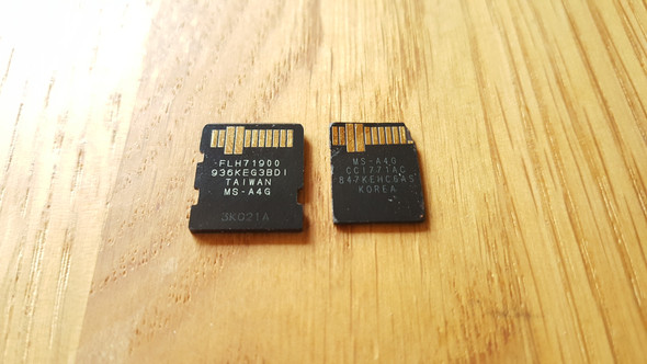 Vergleich der Kontakseite (links Vorher, rechts Nachher) - (Computer, Datenrettung, MicroSD Karte beschädigt)