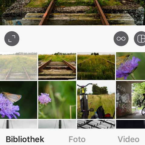 Die Bibliothek mit deiner Galerie - (instagram, Videos posten)