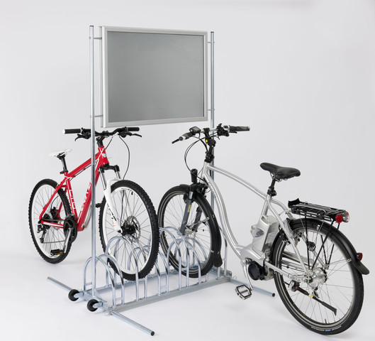Fahrradständer mit Werbung CW 5000 | fahrradstaender-onlineshop.de - (Fahrrad)