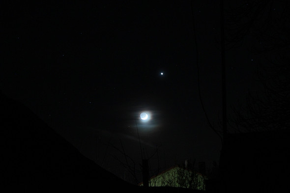 Erdschein und Venus - (Astronomie, Mond, mondfinsternis)