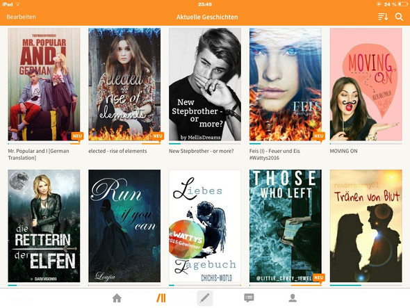 Unten links - (Wattpad, benachrichtigung)