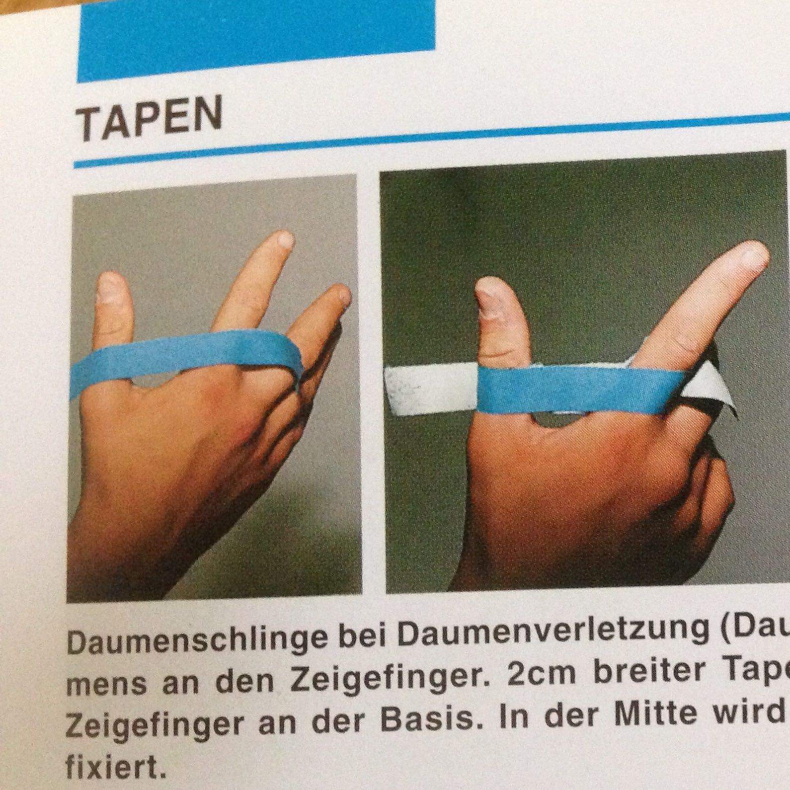 Finger für Sport Tapen,wie!? (Verletzung, Volleyball)